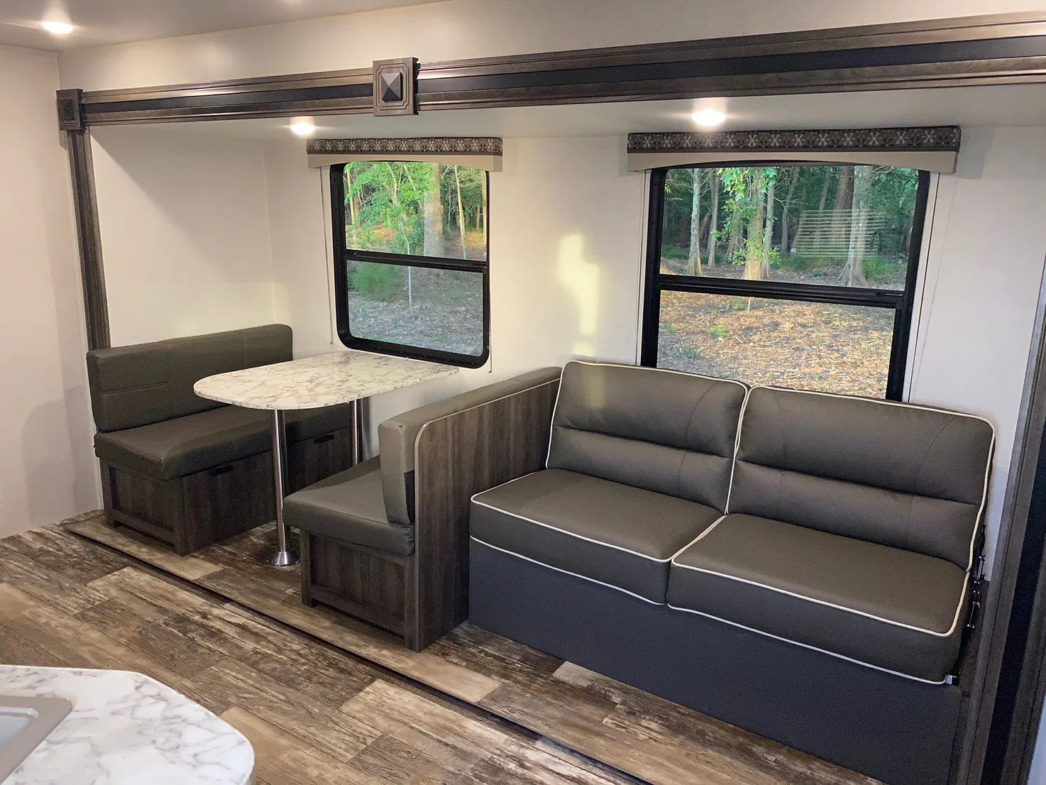 dinette table and sofa