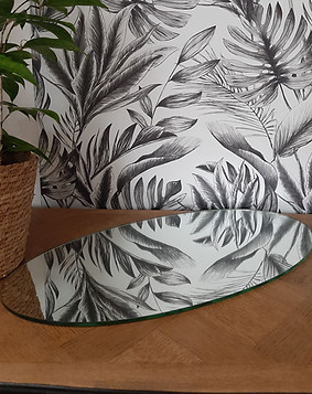 miroir ovale