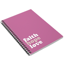 pink notebook tablet for journals, notes, school, work