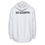 Thumbnail: Red Scissortail Men's Pullover Hoodie, White with Black Bird Logo