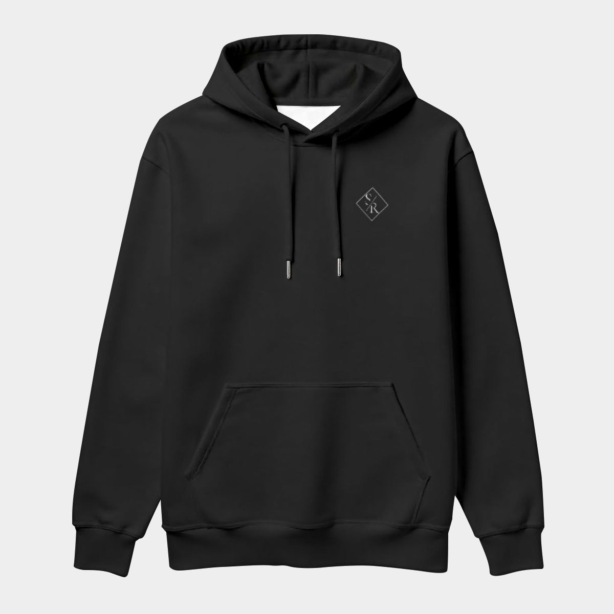 Sade Renee Men's Thicken Pullover Hoodie, Black