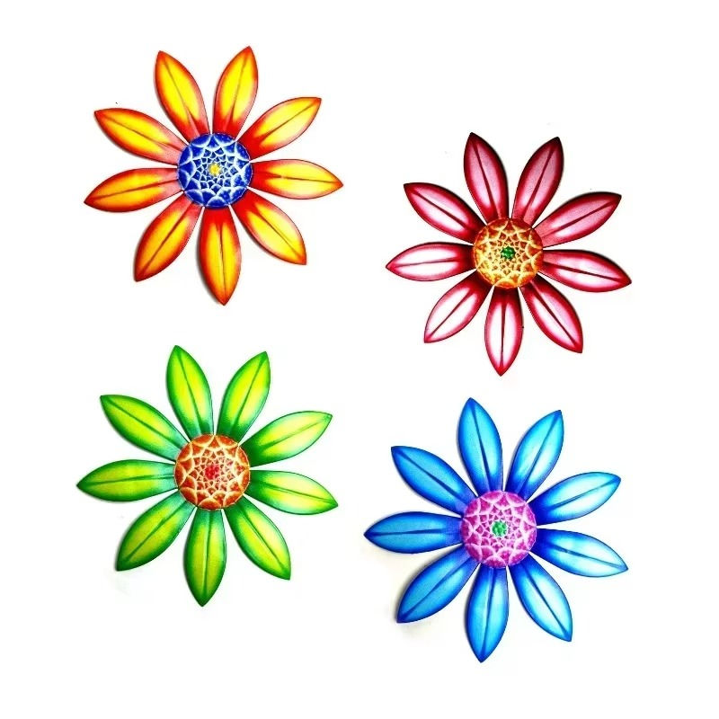 Thumbnail: Garden Decoration Metal Flower Wall Decor Art Sculpture Hanging Ornament Aesthet