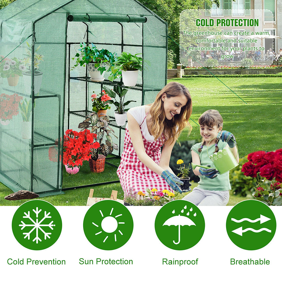 Thumbnail: Plant Gardening Greenhouse Walk-In Greenhouse {The rack is not included}