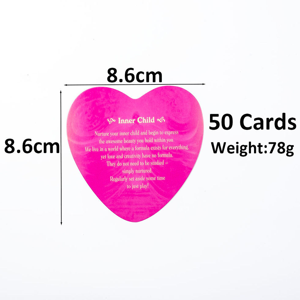 Thumbnail: Gudian Angel Cards Heart-shaped English Oracle Card 46 Cards  Loving Messages Fr