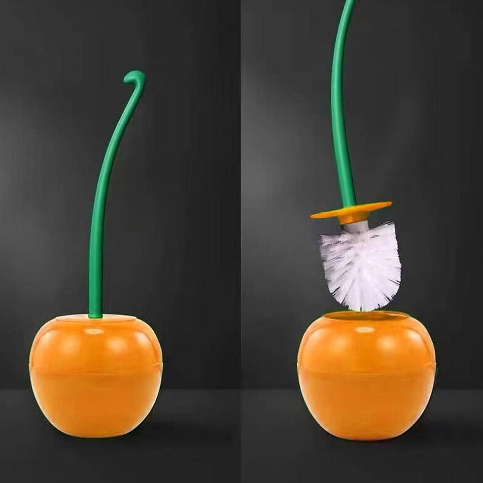 Thumbnail: Cherry Shape Toilet Brush & Holder Set
