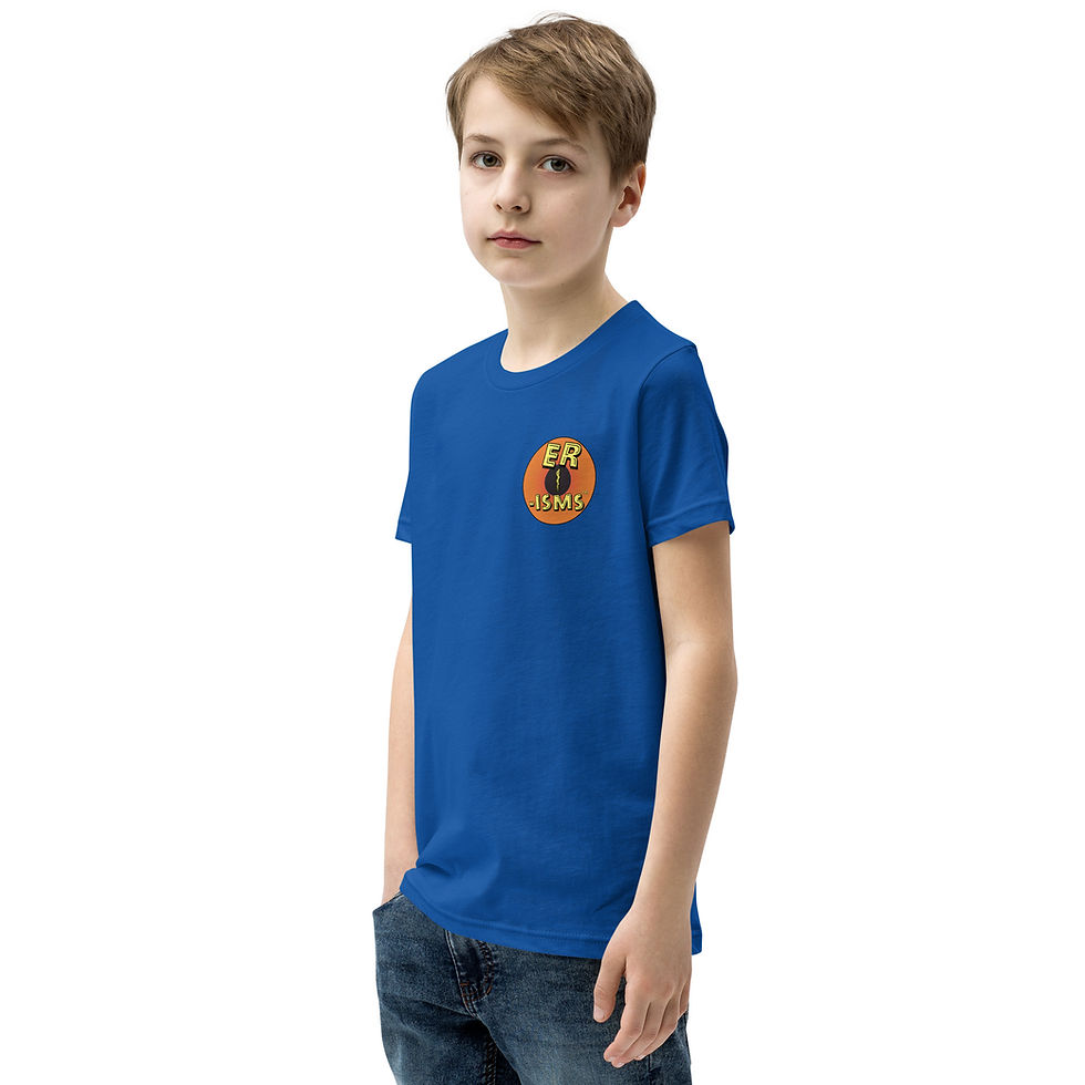 Thumbnail: Youth ER-isms T-Shirt: "Powered by snacks and chaos."