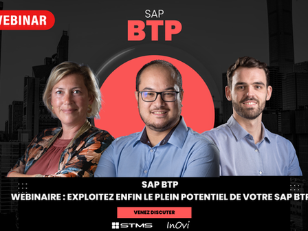 Miniature du webinaire SAP BTP animé par les experts STMS et Inovi : exploitez enfin le plein potentiel de votre SAP BTP