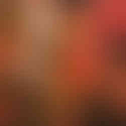 Chaotic, abstract painting in bold reds and browns by Arshile Gorky