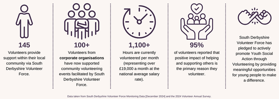 Image showing statistics about South Derbyshire Volunteer Force