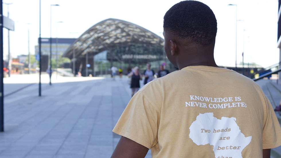 Afro proverb tee, poland, beige design.