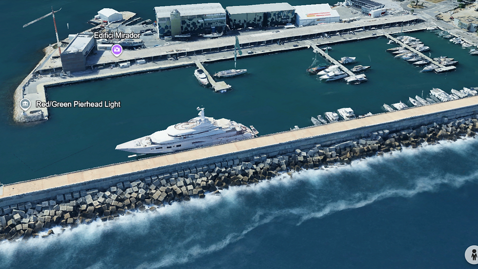 Frozen yachts sanctions - Yacht Meridian A