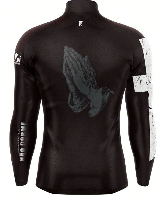 Miniatura: Camiseta Camisa Blusa Pesca Camuflada Black Com Proteção Uv50+