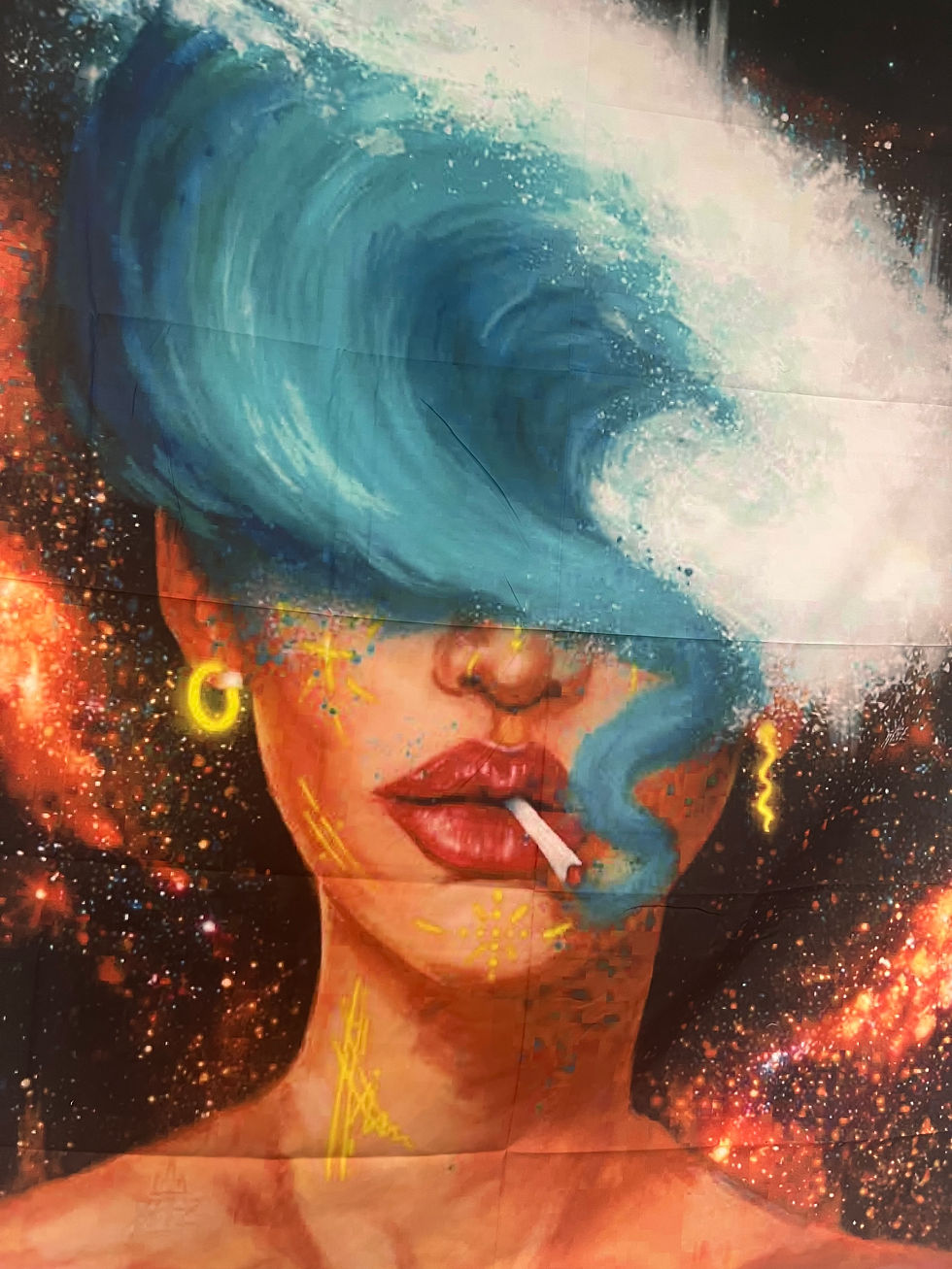 Thumbnail: Ride the Wave Tapestry | Ethereal Ocean Wall Art