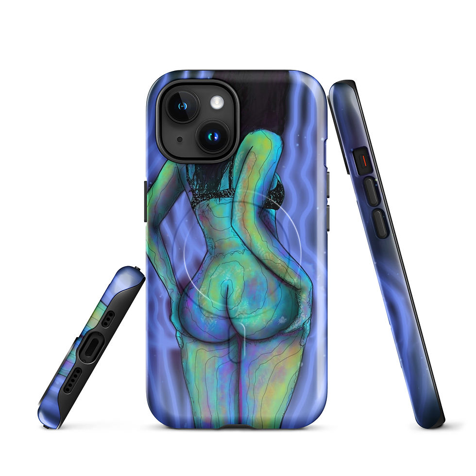 Thumbnail: Cosmic Waves - MagSafe® tough case for iPhone® - By Beez Designs