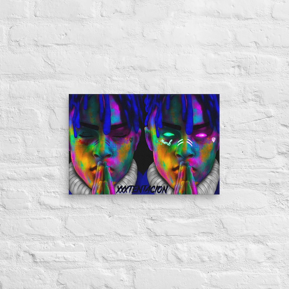 Thumbnail: LOOK @ ME ! XXXtentacion Canvas Print By Beez Designs 
