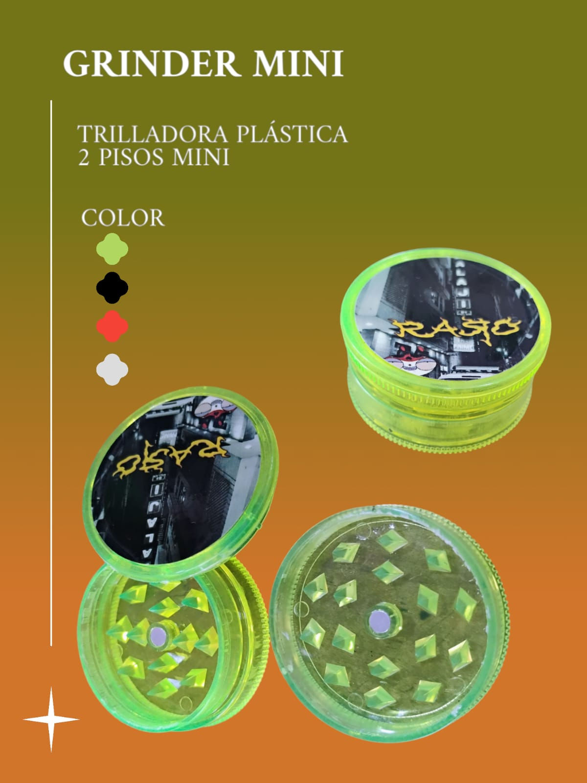 Grinder plastico 1 piso