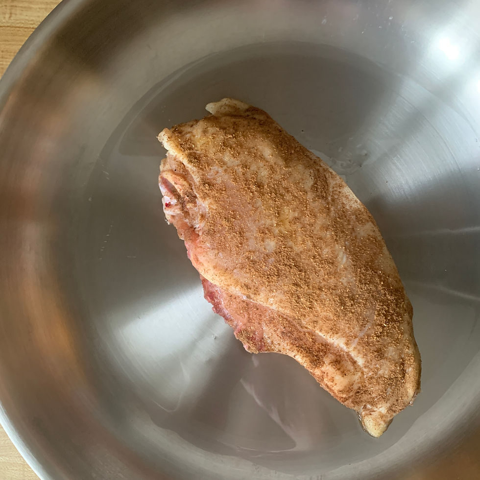 Chicken breast bone-in dry marinated in seasoning blend