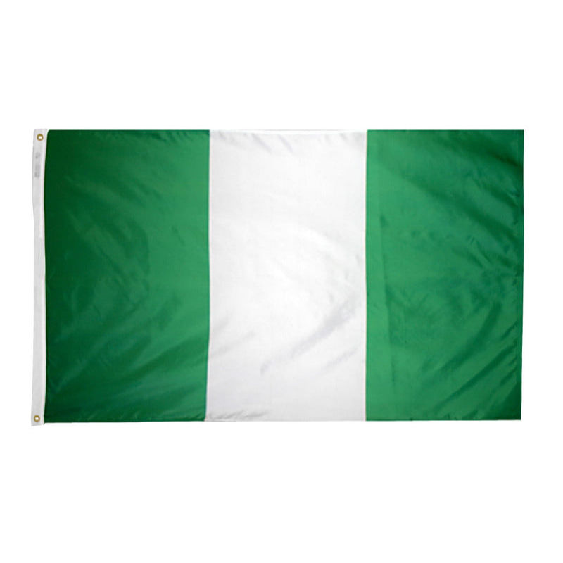 NIGERIA 5X8' NYLON OUTDOOR FLAG