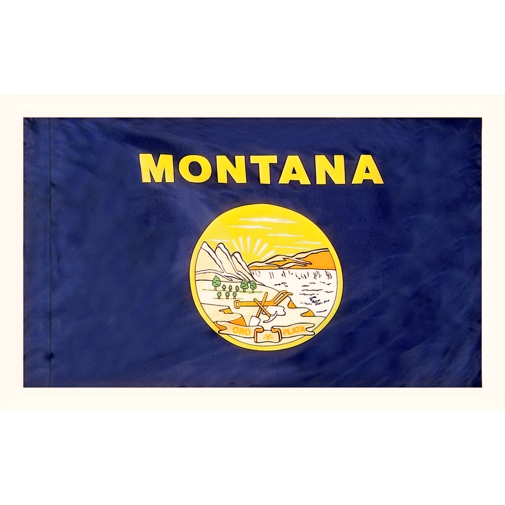 MONTANA 3X5' NYLON INDOOR / PARADE FLAG - POLE HEM PLAIN