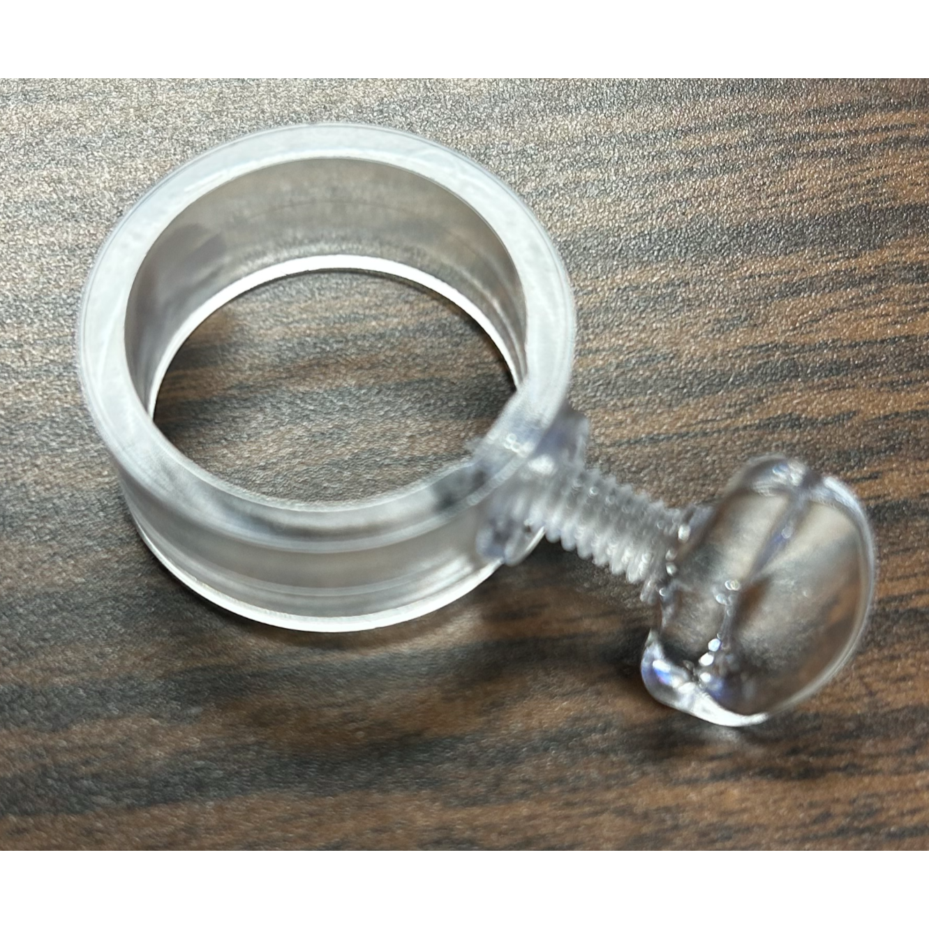 RING CONNECTOR FASTENER PLASTIC 1"