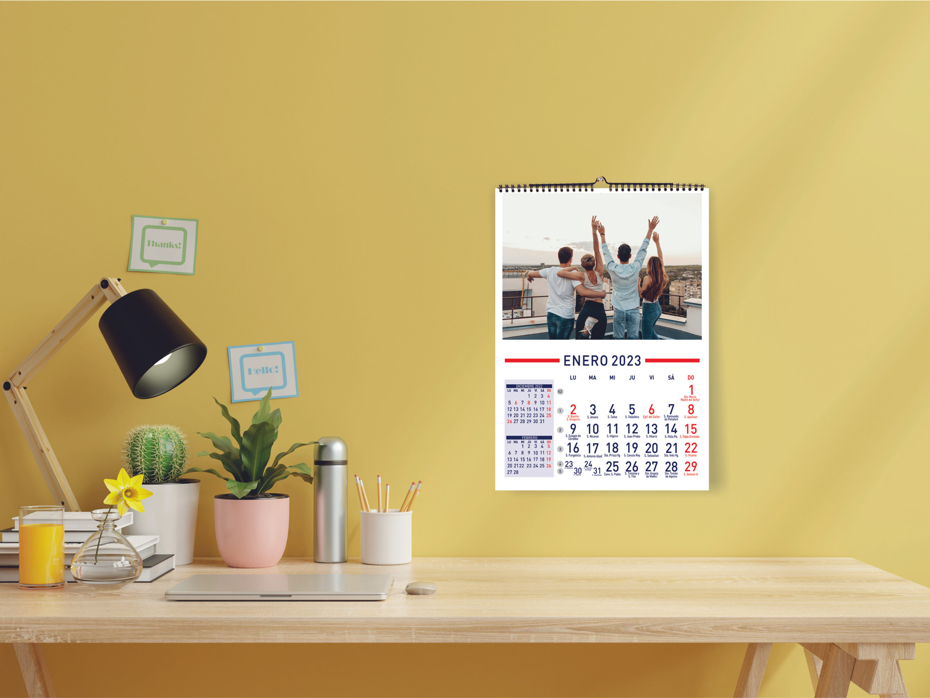 Calendario de pared A4