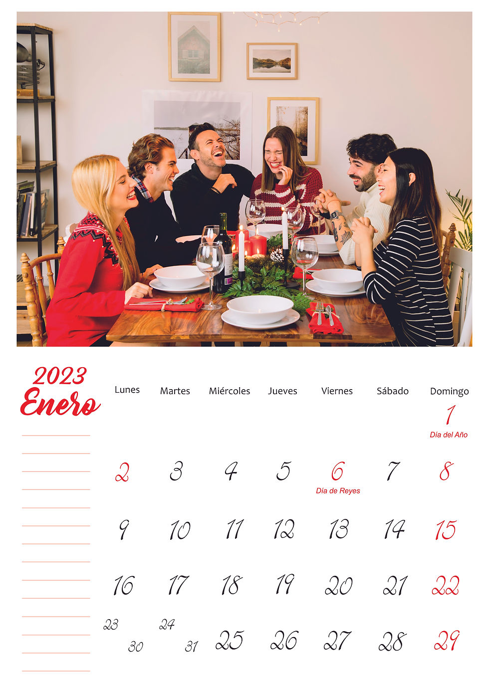 Miniatura: Calendario de pared A3
