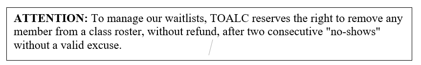 Welcome to the TOALC Summer Trimester!