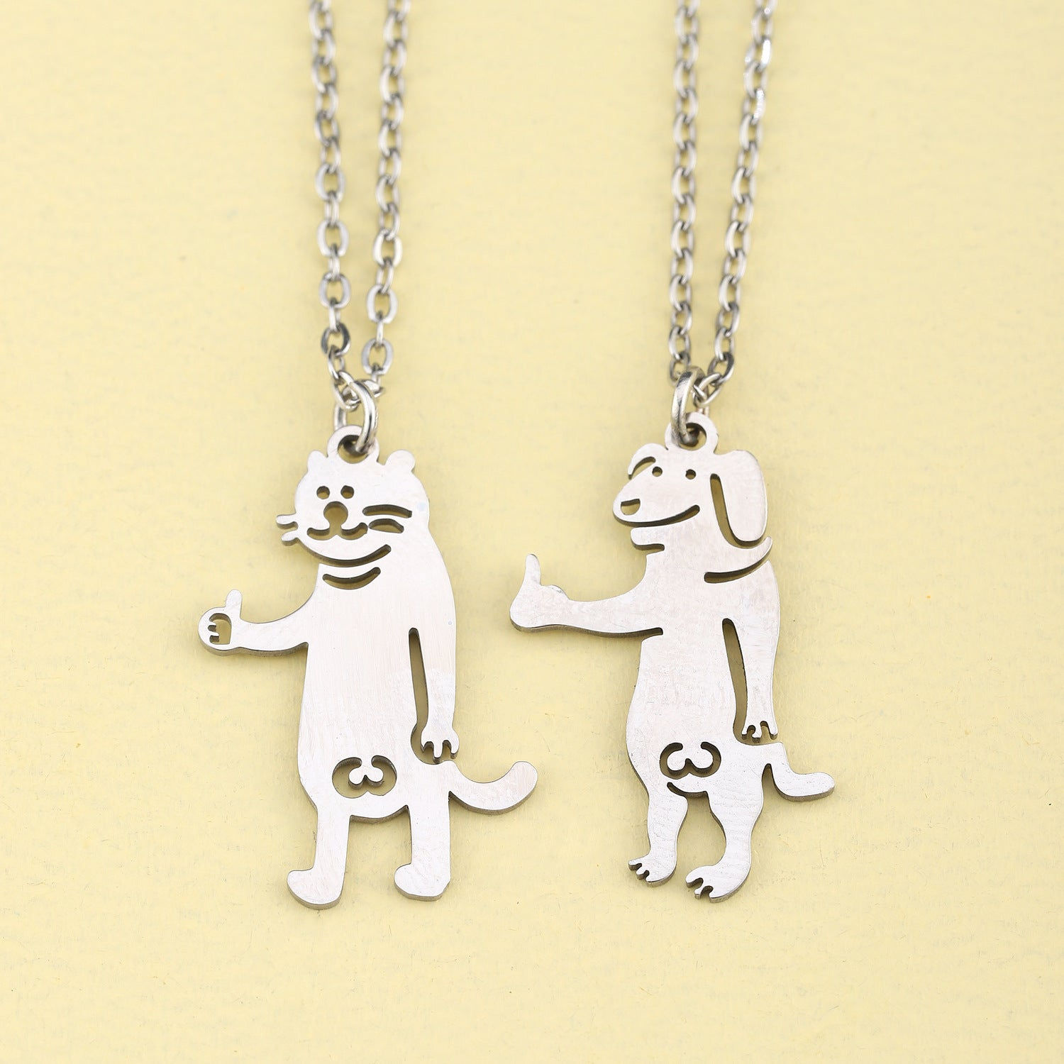 Tristan Thumbs-Up Pendant Necklace — view 3