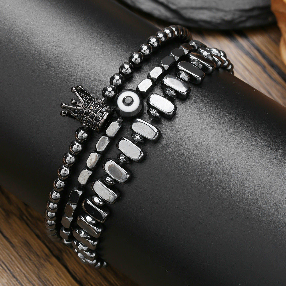 Mason Punk Dark Layered Bracelet Set — view 4