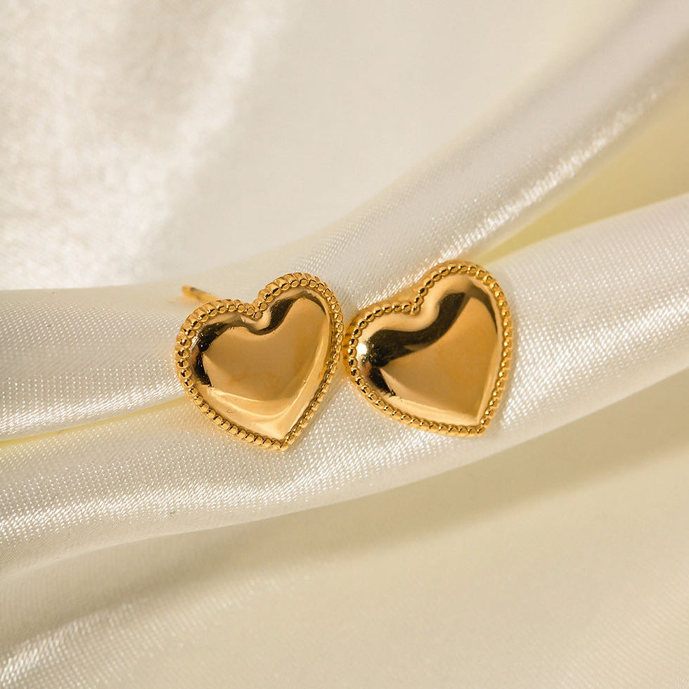 Flora Heart-Shaped Earrings — view 1