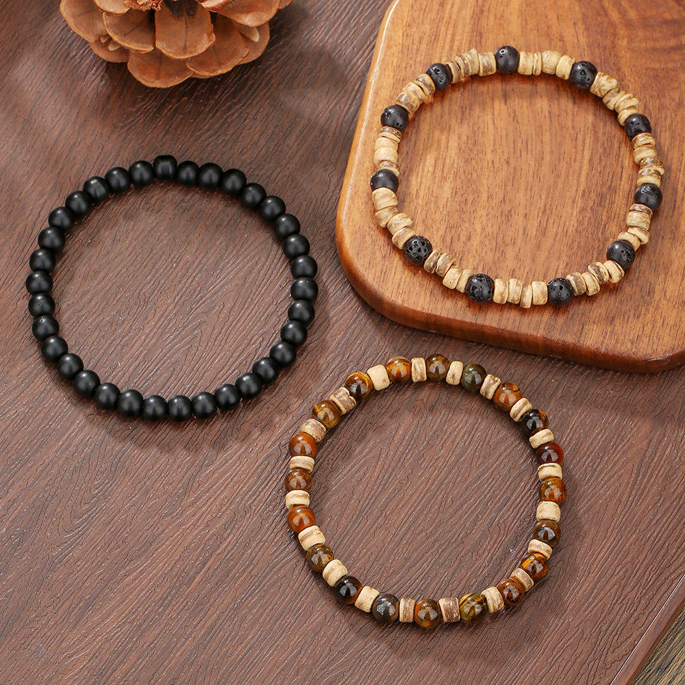 Sawyer Vintage Elastic Beaded Bracelet — view 4