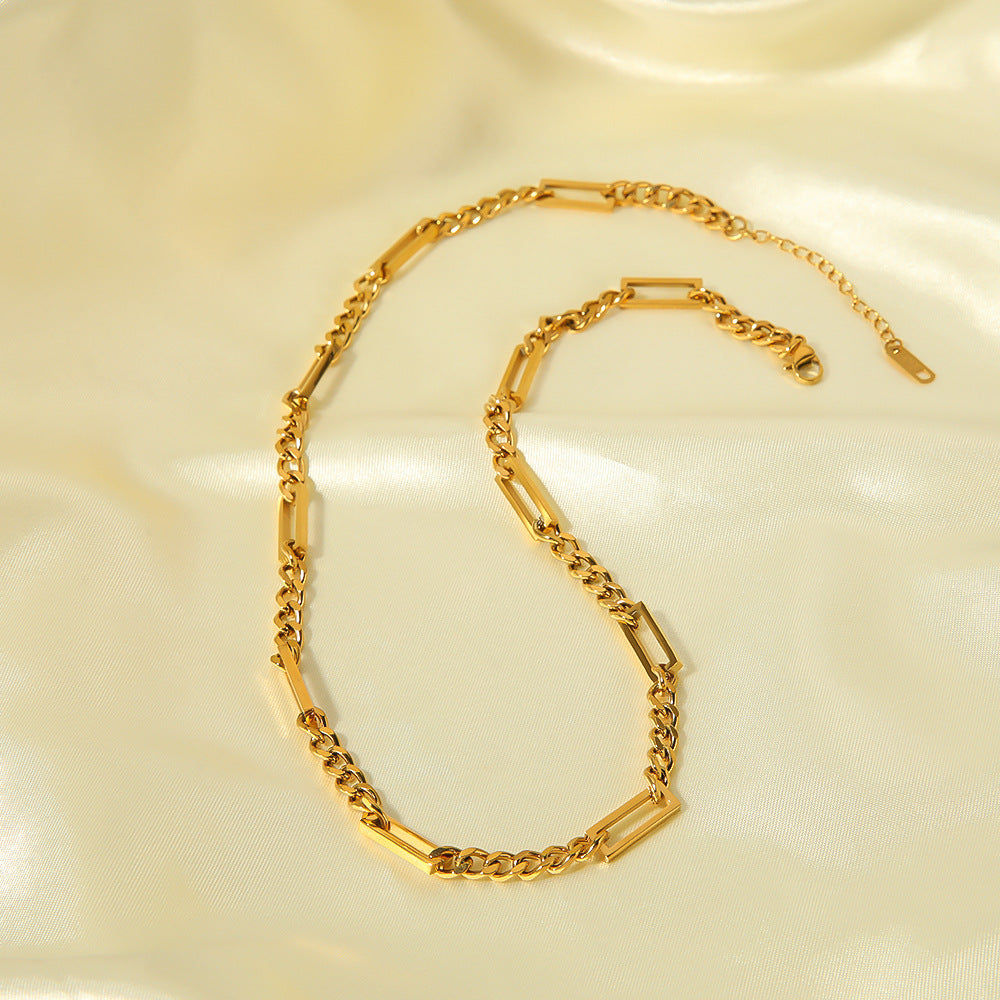 Preston Geometric Plated Necklace — view 4