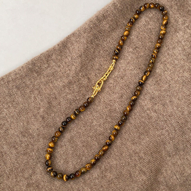 Orion Geometric Plated Yoke Necklace — view 6