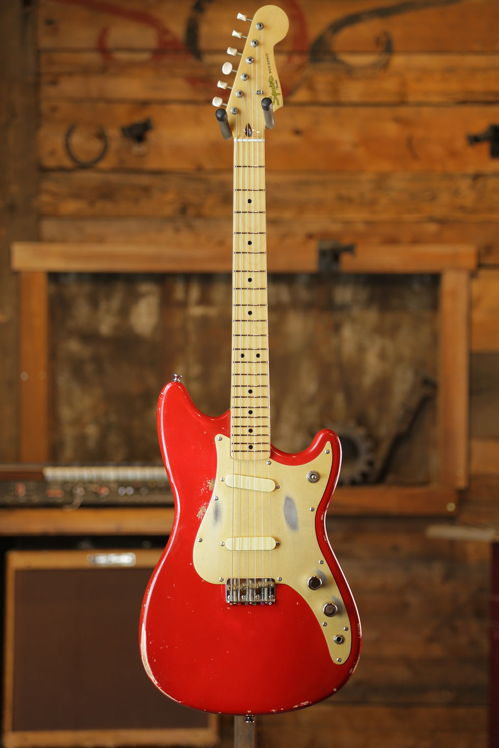 Thumbnail: Squier Classic Vibe Duo-Sonic '50s Aged Dakota Red 2008
