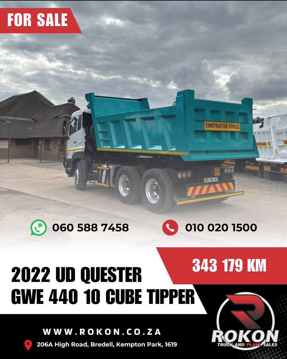 Thumbnail: 2022 UD Quester GWE 440 10 cube Tipper