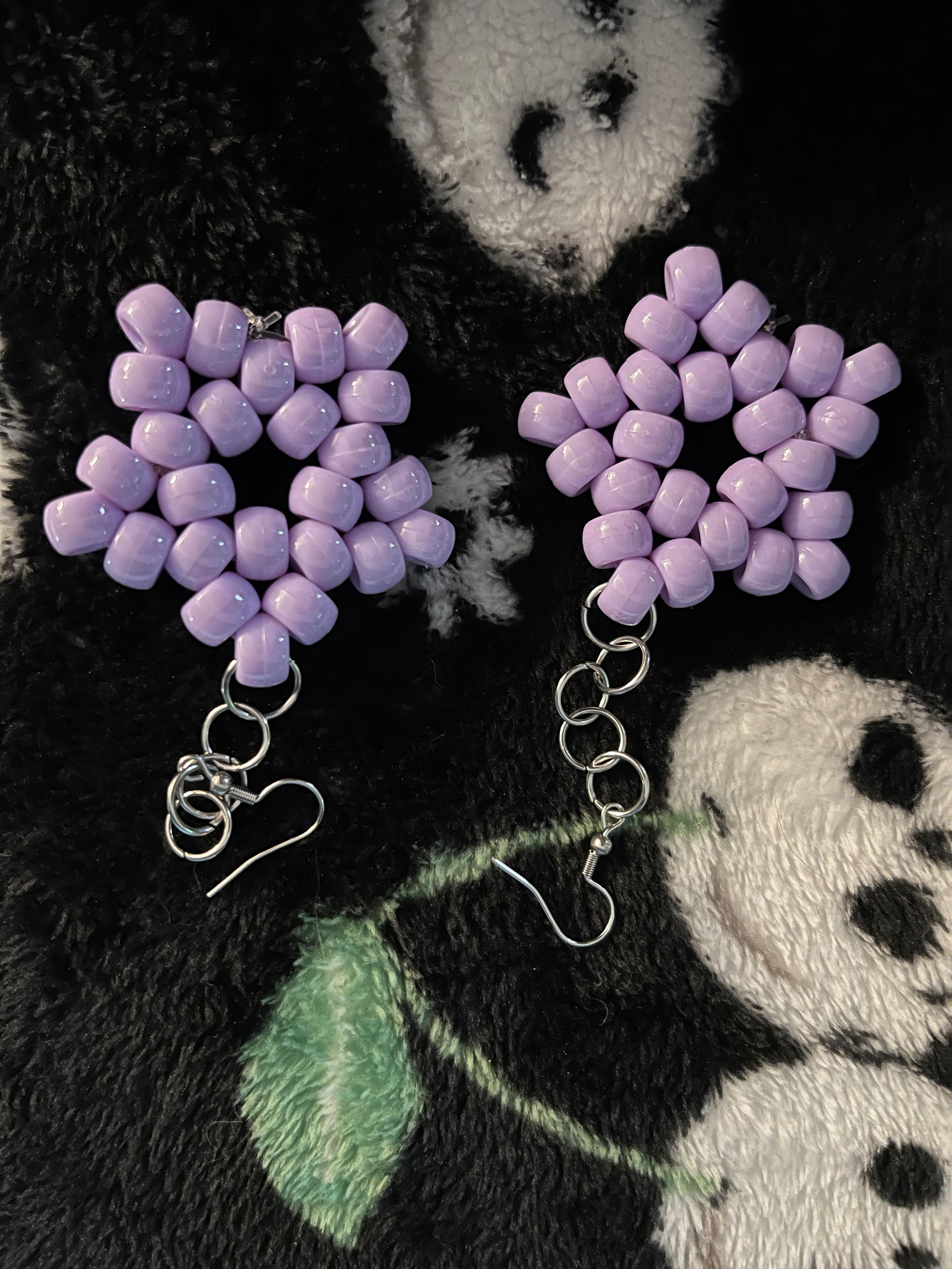 Lavender Star Earrings