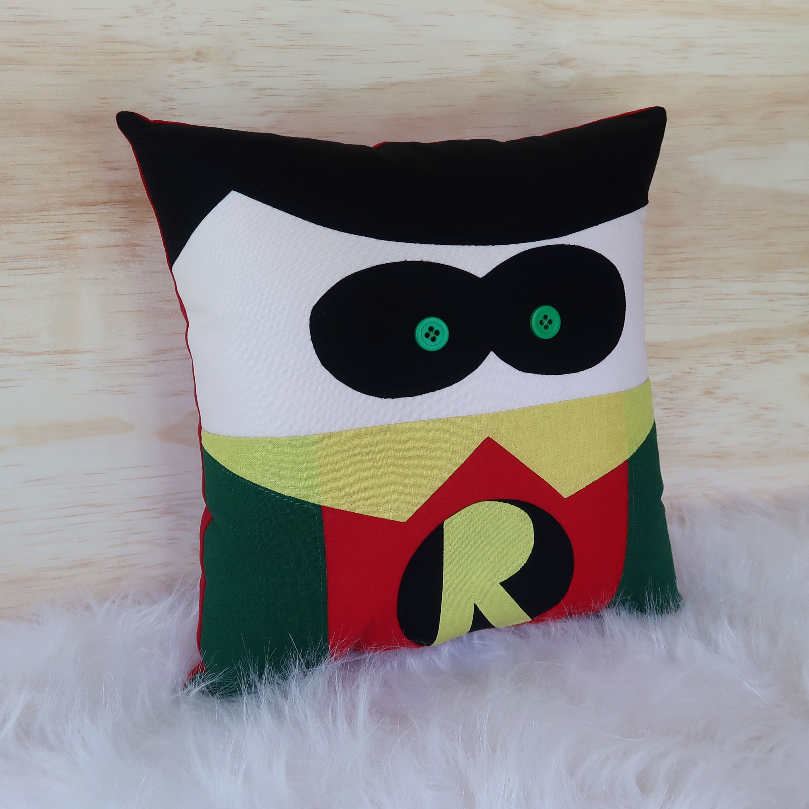 DC Comics Inspired Robin Decorative Pillow