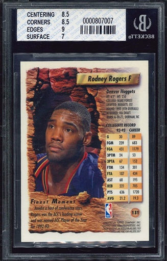 020_1993-94 Finest Refractors #131_Grade