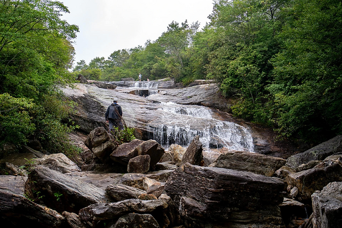 Graveyard Fields falls along the Blue Ridge Parkway near Canton, NC