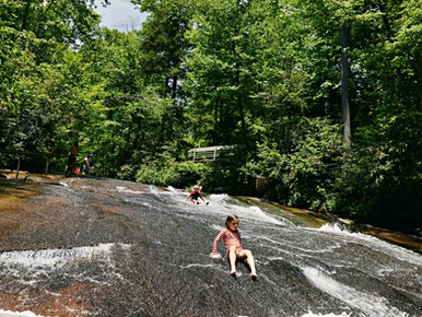 Sliding Rock in Brevard, NC