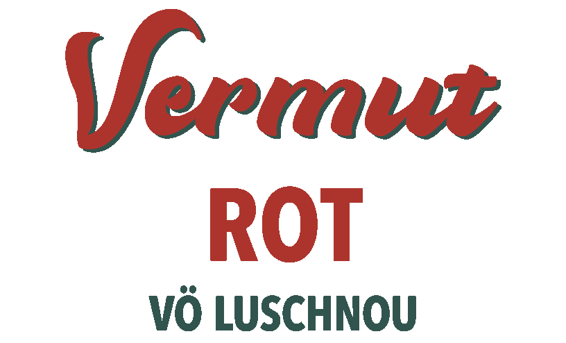 Etikett-Vermut-rot