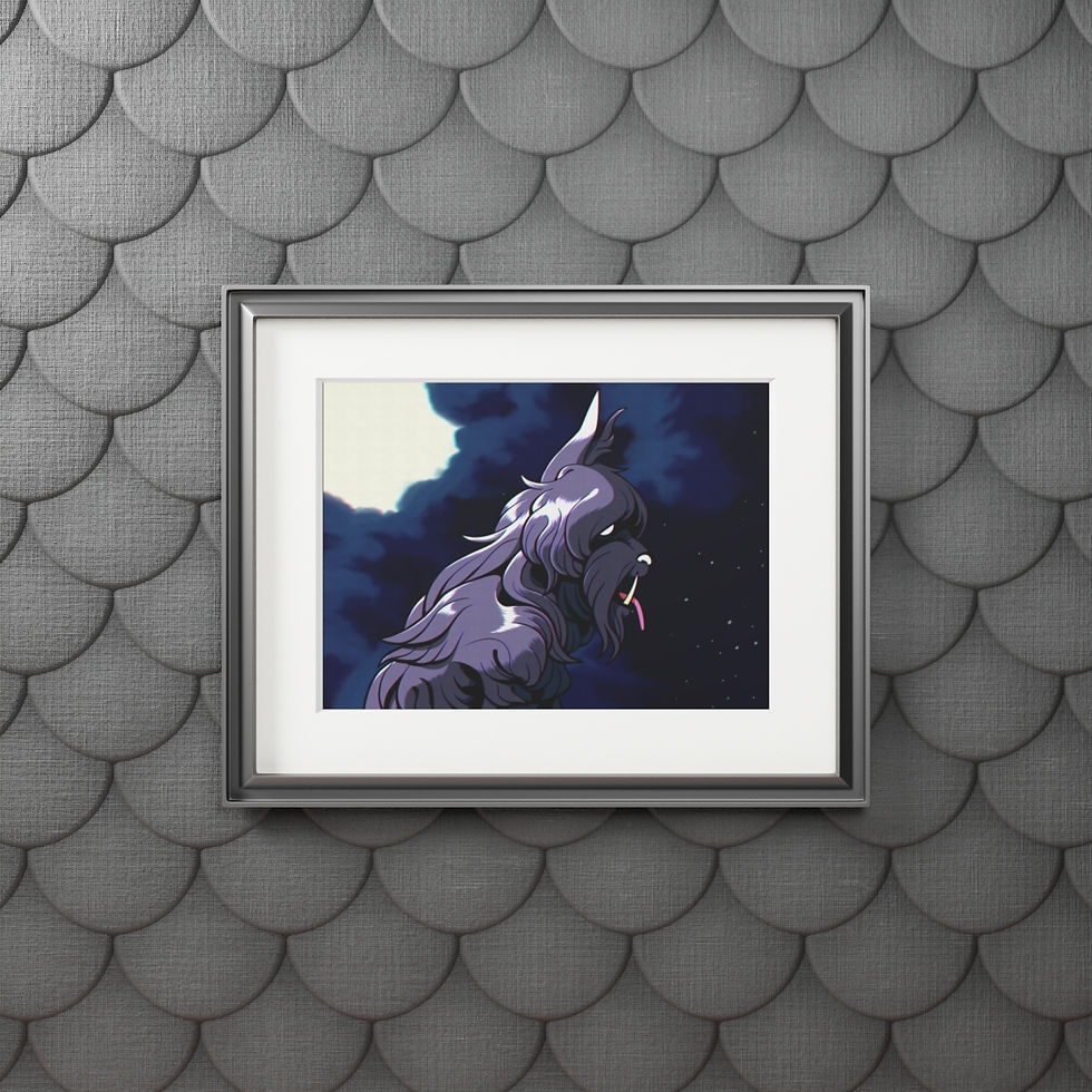 Thumbnail: THE BLACK DOG — Fine Art Prints 