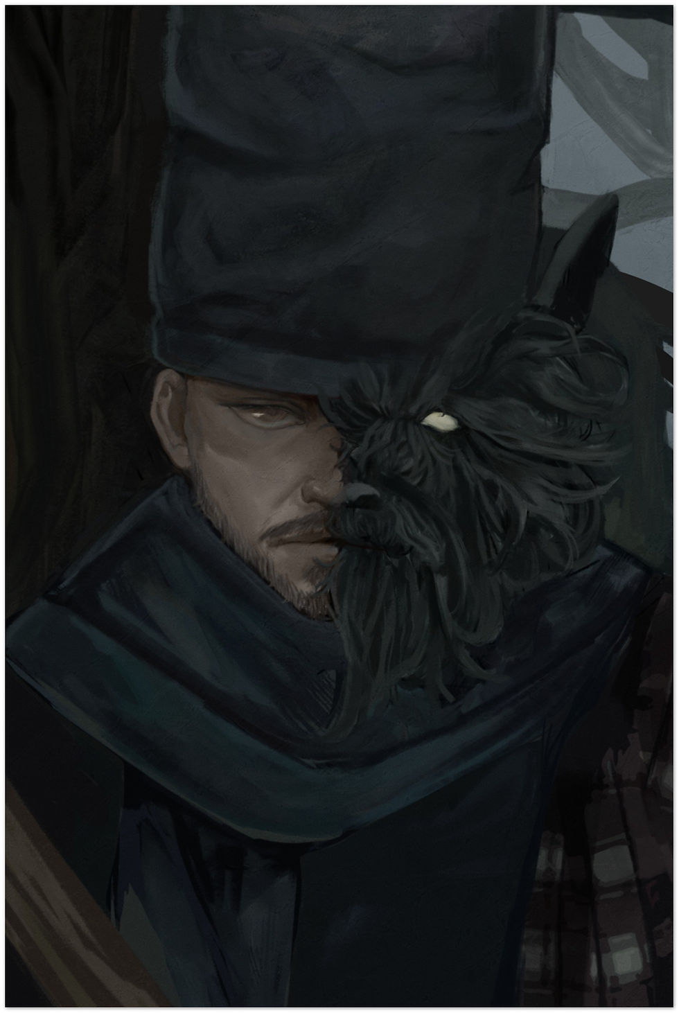 Thumbnail: Bartleby, the Black Dog | Metal Print