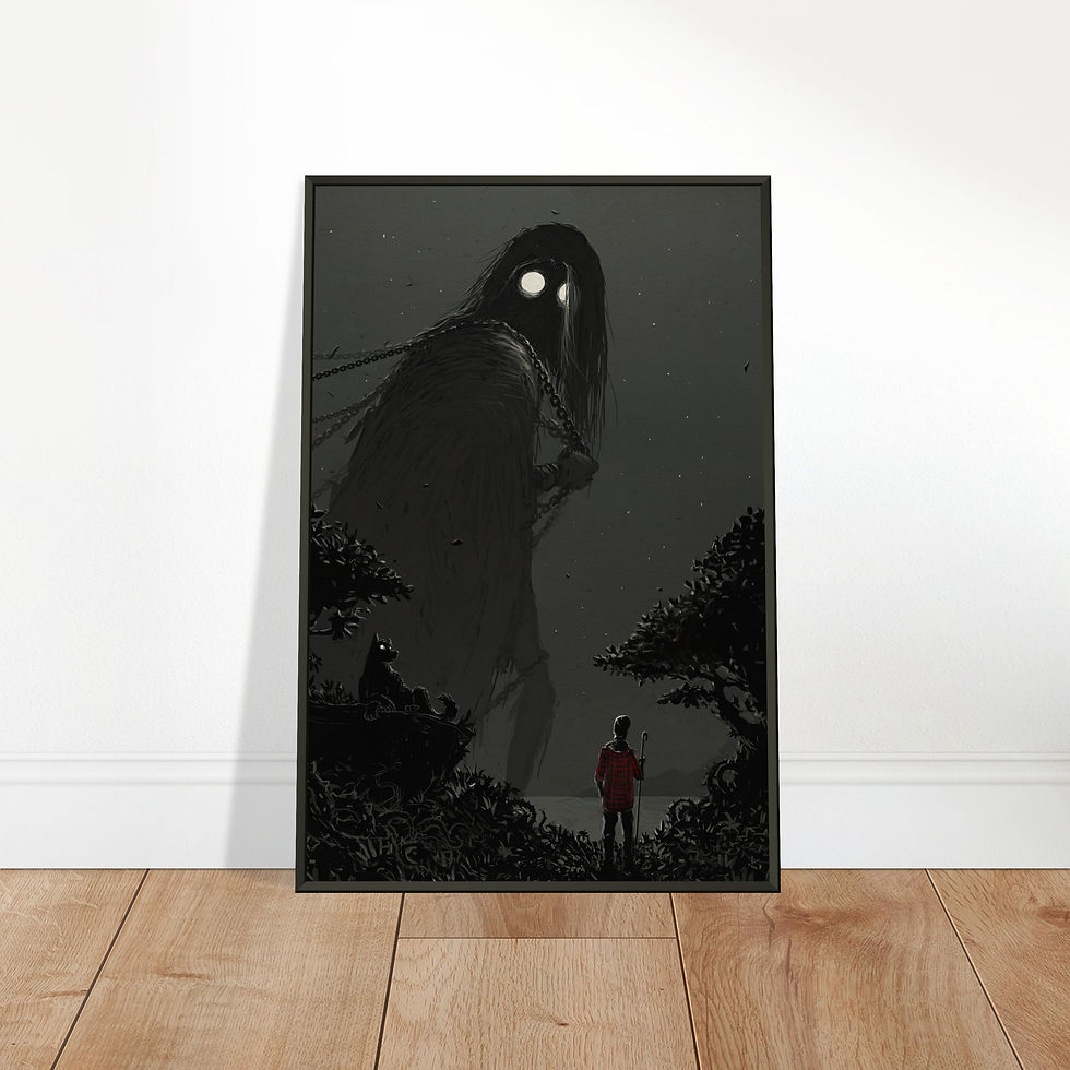 Thumbnail: Under the Gaze of Anxiety | Metal-Framed Fine Art Print