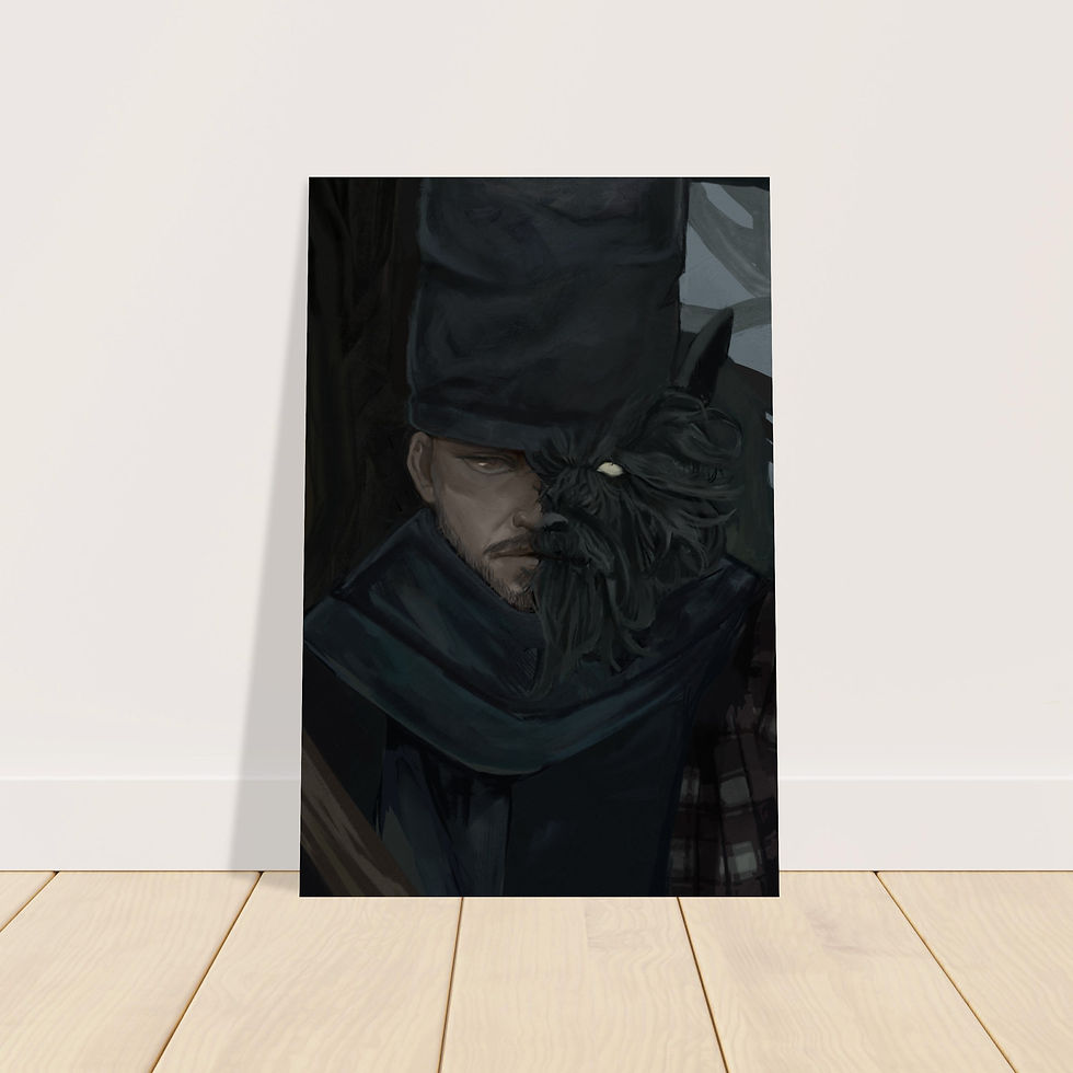 Thumbnail: Bartleby, the Black Dog | Metal Print