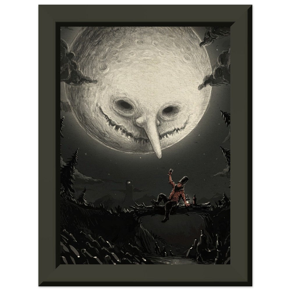 Drunkard's Moon | Metal-Framed Fine Art Print
