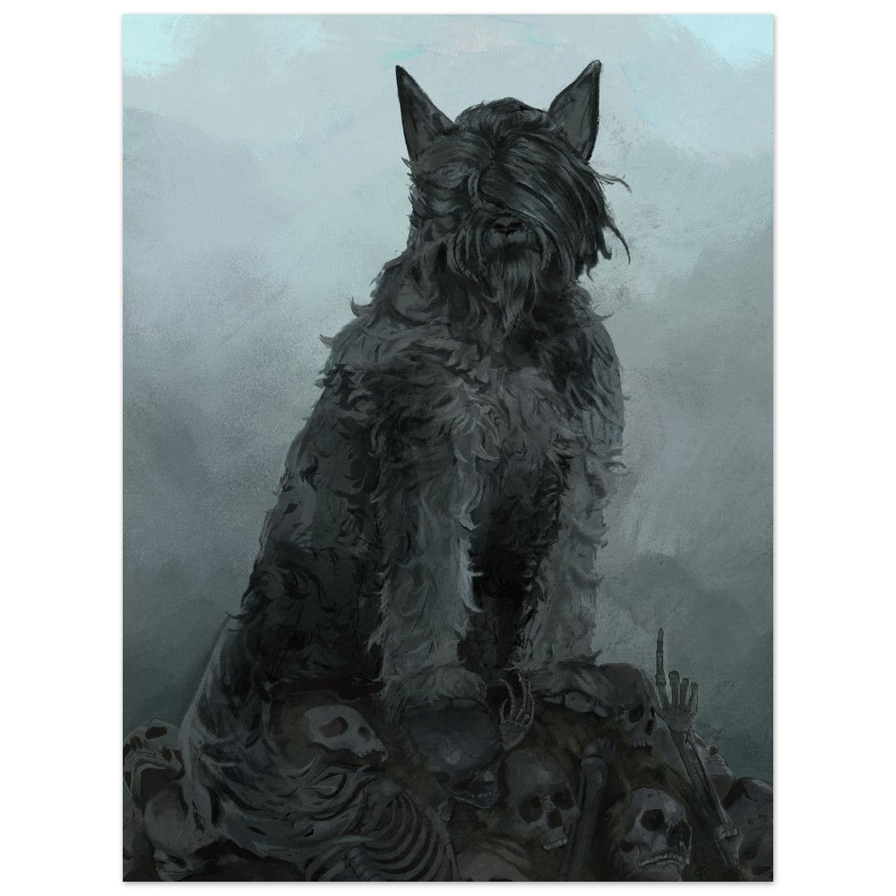 The Black Dog | Metal Print