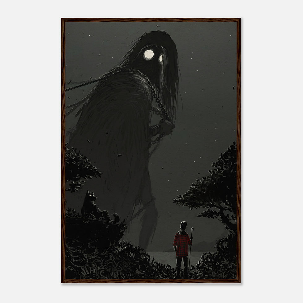 Thumbnail: Under Anxiety's Gaze | Wooden-Framed Fine Art Print