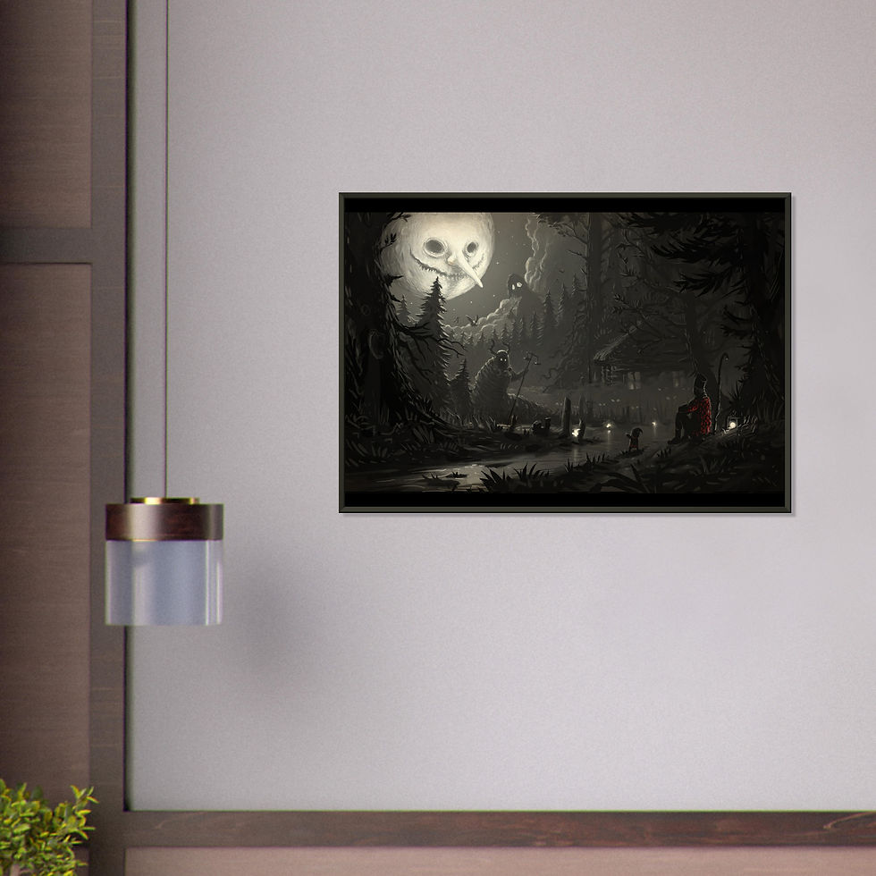 Thumbnail: Welcome to The Woods, Wanderer  | Metal-framed Fine Art Print