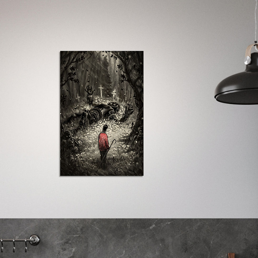 Thumbnail: "Where did the time go, old friend?" | Metal Print